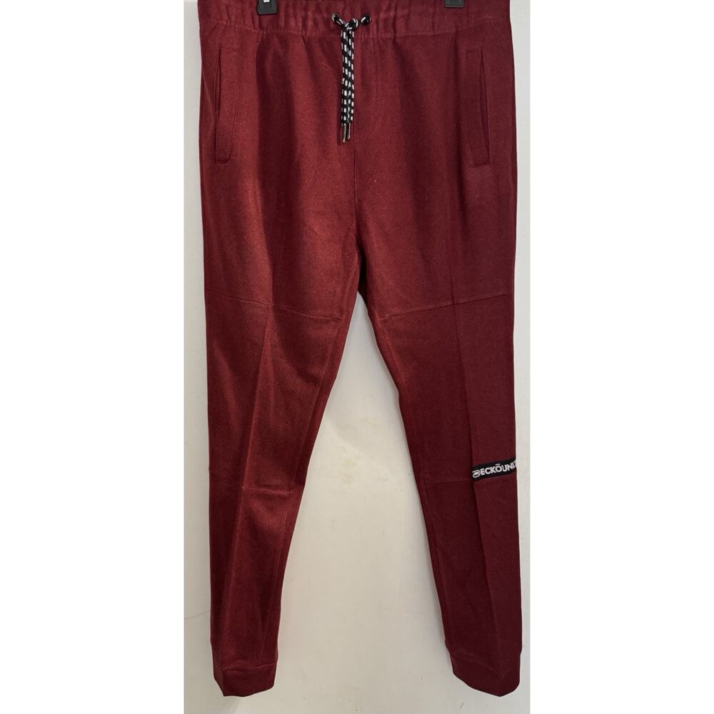 Echo Unltd Sweatpants Men’s Red Gym Jogger Drawstring Pants Training Size Large